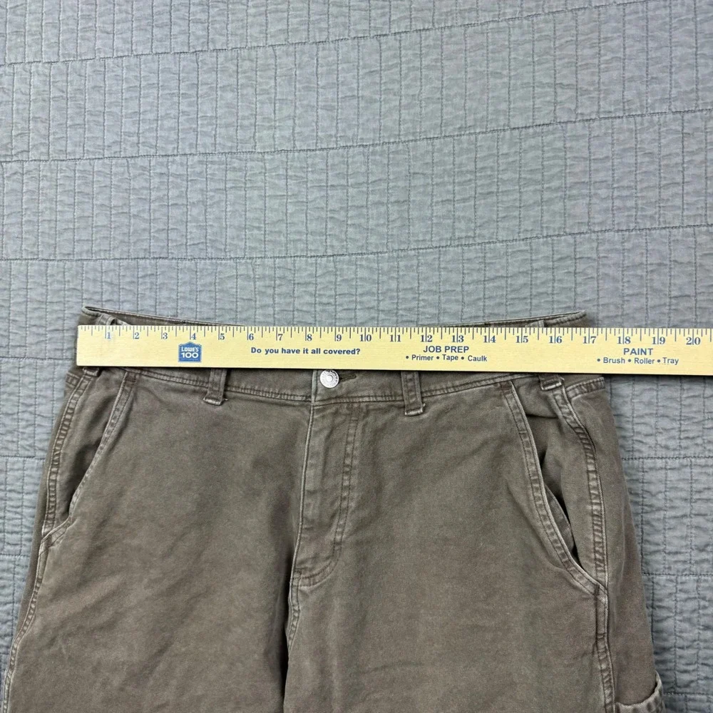 Abercrombie & Fitch Carpenter Pants Men 34x34 (34x31) Brown Relaxed Fit Workwear